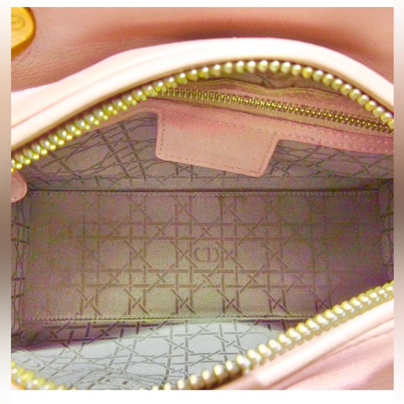 Christian Dior Lady Dior Bag Cannage Quilt Lambskin Medium Metallic Beig… - Picture 4 of 12